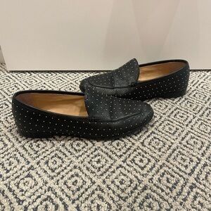 Banana Republic Black Studded Loafers